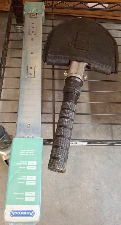 Amerock Shelf Bracket and Folding Shovel