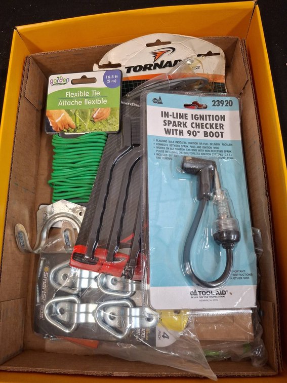 Box Lot Garden, Ignition Tool & Hardware Items
