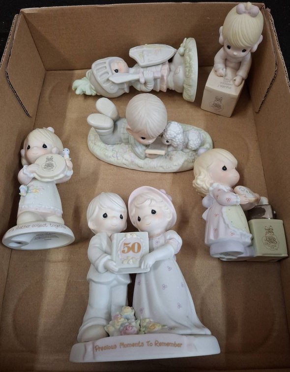 6 Precious Moments Figurines