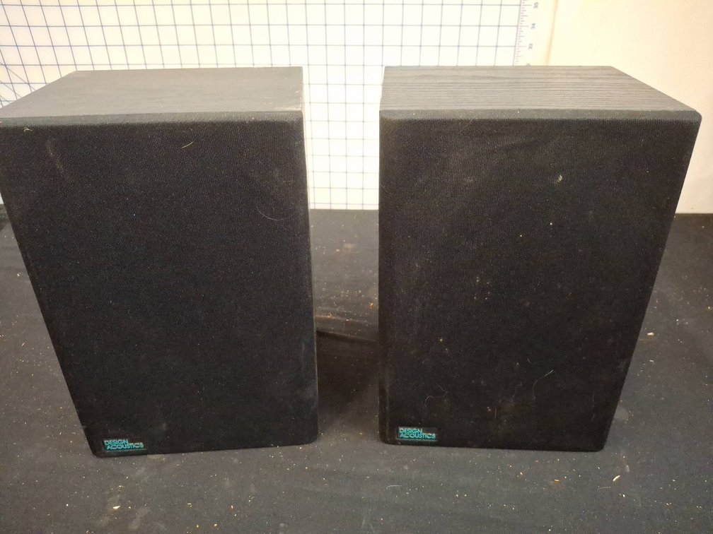 Design Acoustics PS-55 Pair Speakers Black 7"×7"×10"