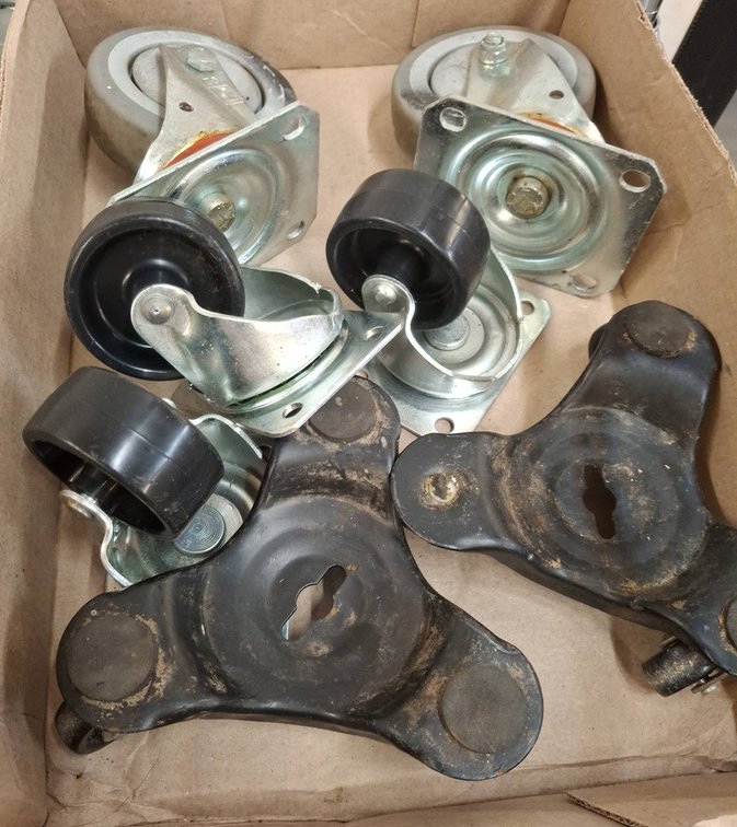 Swivel Casters and Dolly Parts Lot