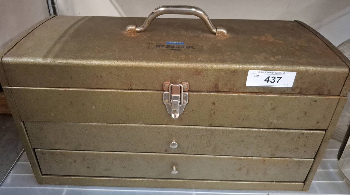 Park Metal Toolbox With Assorted Hand Tools
