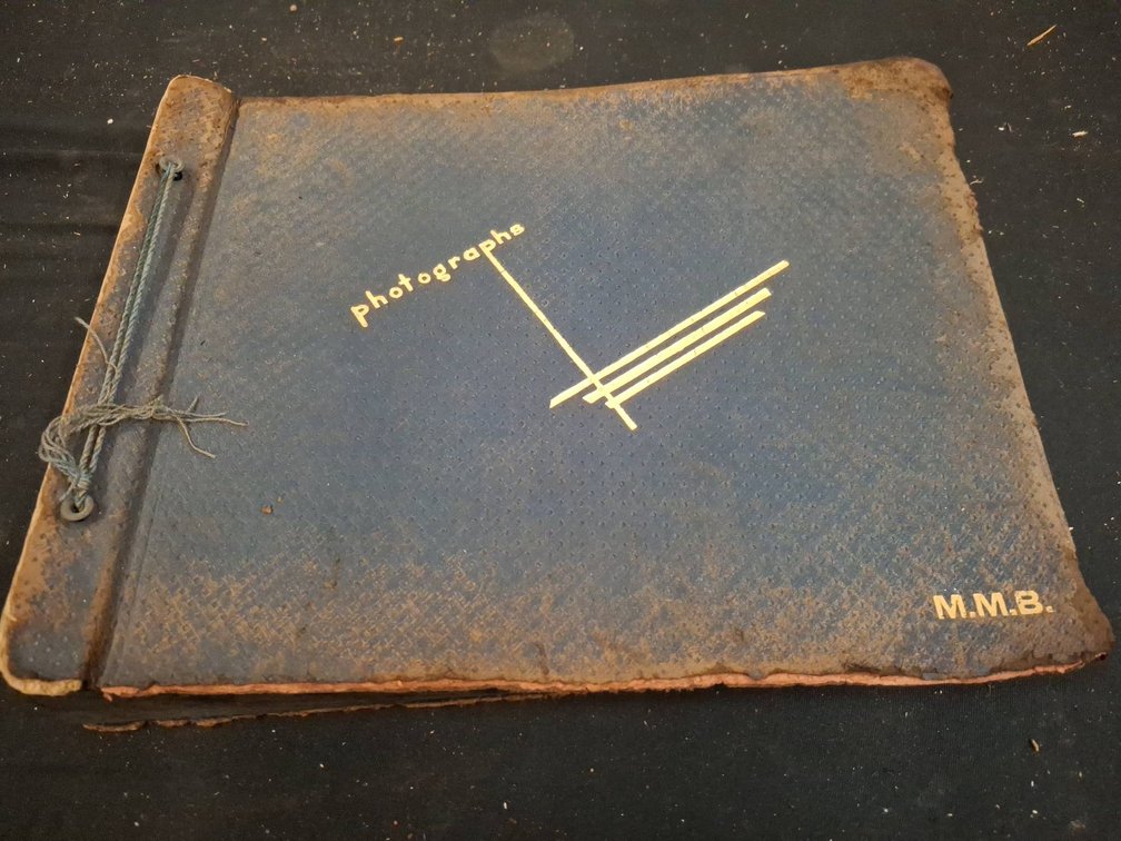 Vintage Photograph Album M.M.B. Monogrammed
