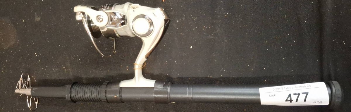 Pflueger Trion Spinning Reel on Telescopic Rod