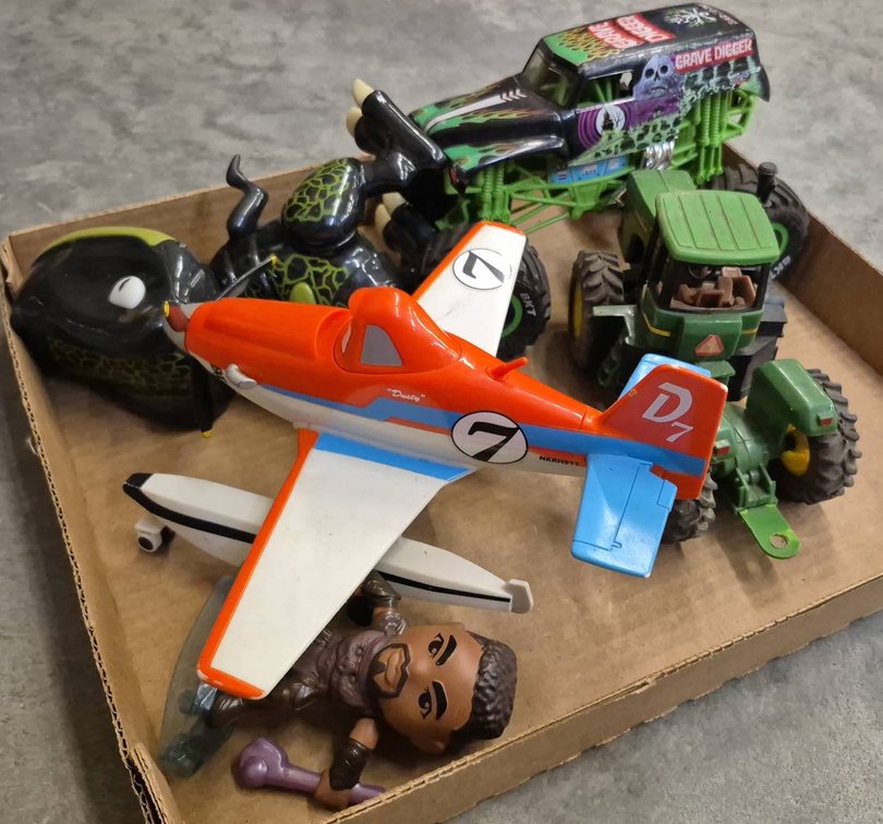 Toy Vehicles and Figures Lot
