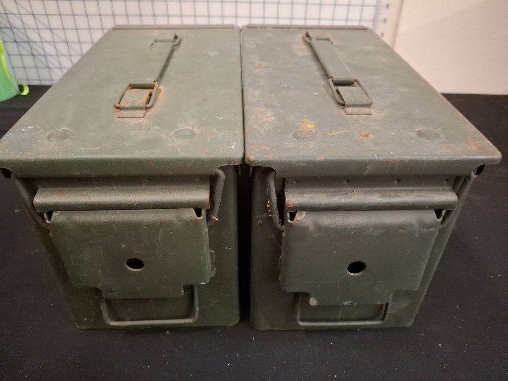 Military-Style Metal Ammo Cans