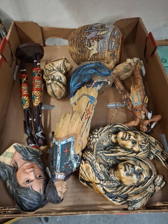 Native American-Style Wall Plaques and Figurines