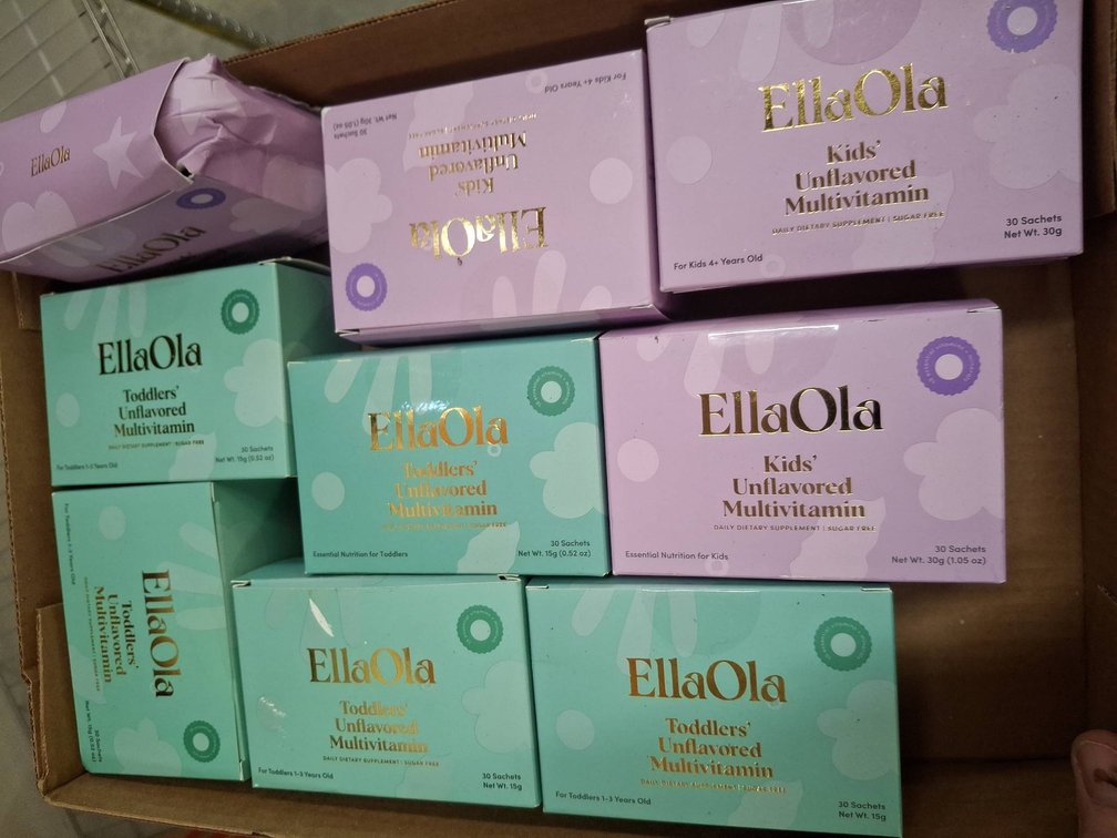 EllaOla Unflavored Multivitamin Lot, 9 Boxes