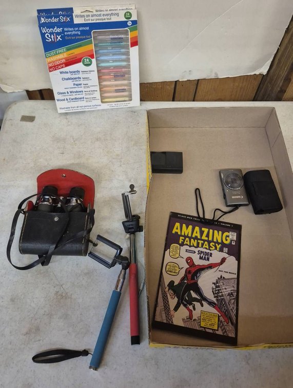 Camera, Binoculars, Comic Book, Wonder Stix Lot