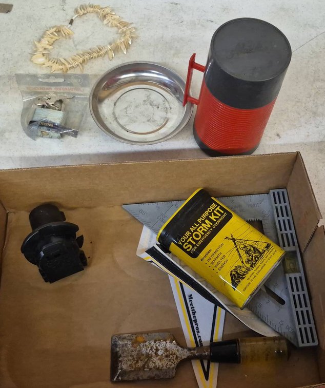 Tools And Accessories Lot, Aladdin Thermos