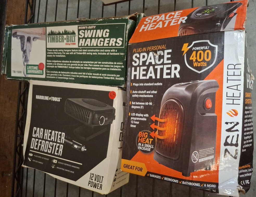 Zen Space Heater, Car Defroster, Swing Hangers