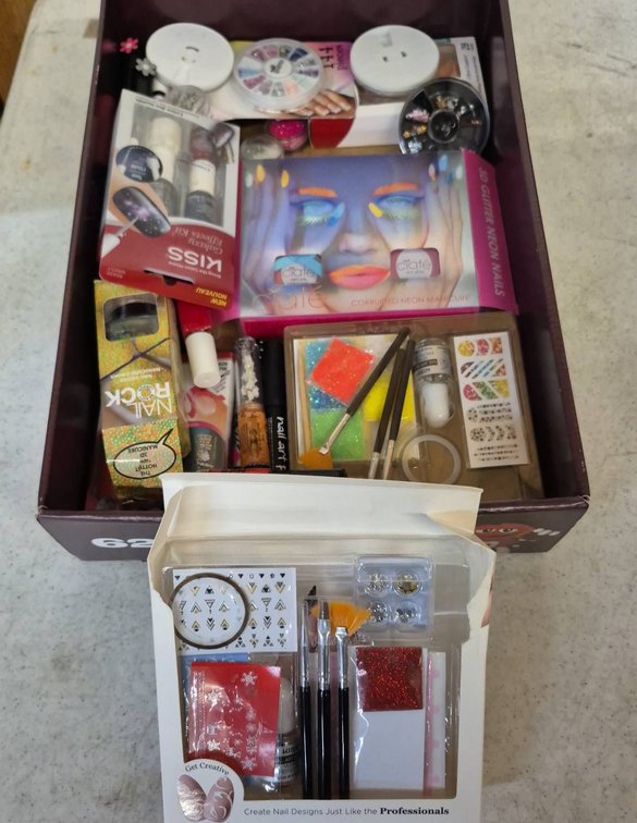 Nail Art Kits, Tools, and Supplies Lot