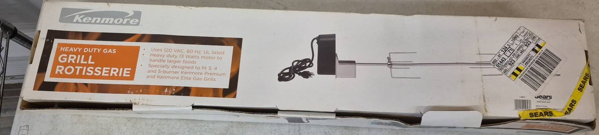 Kenmore Heavy Duty Gas Grill Rotisserie Kit