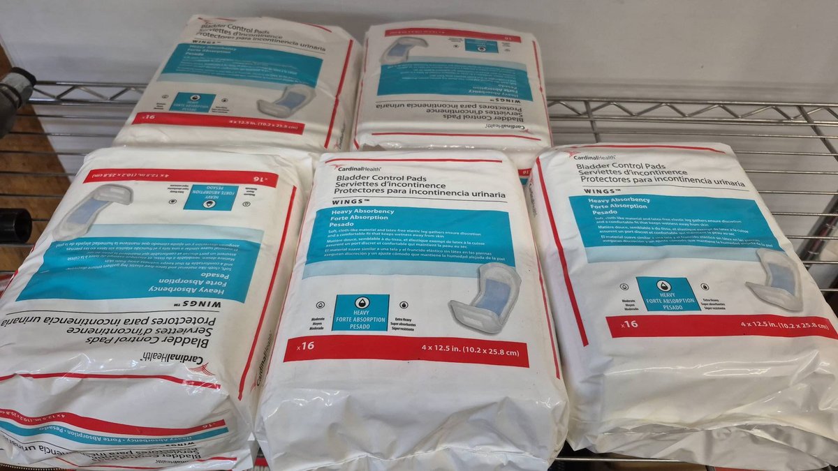 6pk Cardinal Health Bladder Control Pads Wings