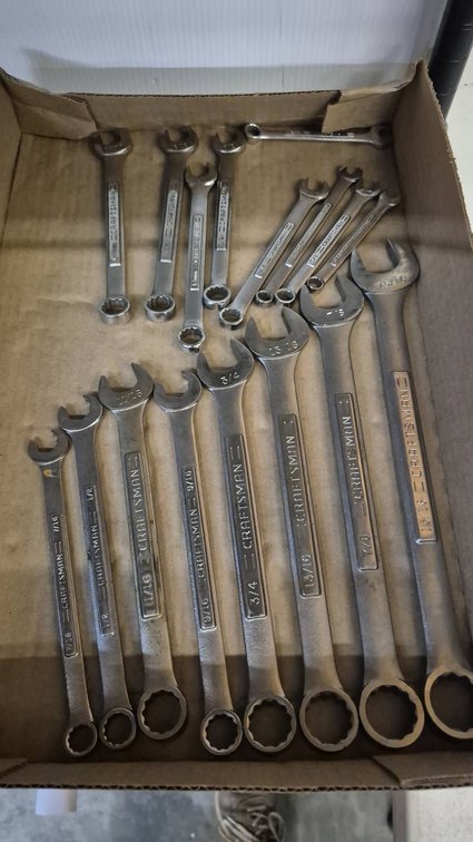 Craftsman Combination Wrench Set SAE Assorted