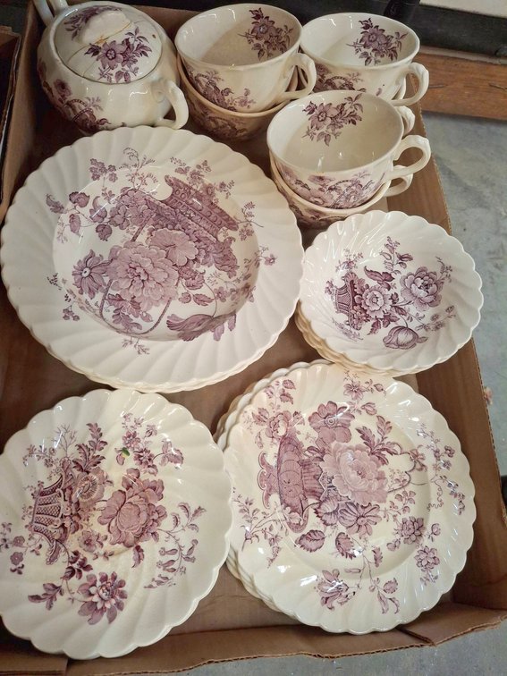Clarice Cliff Charlotte Staffordshire Tea Set