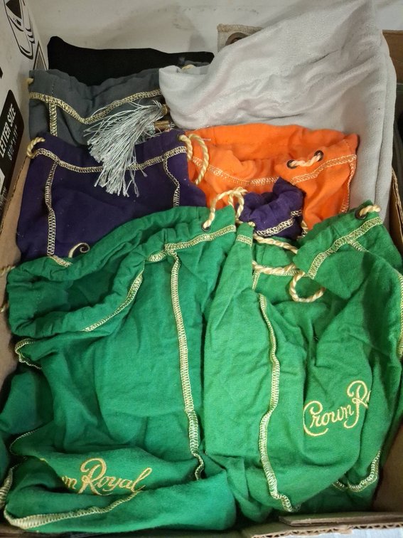 Crown Royal Drawstring Bags Lot