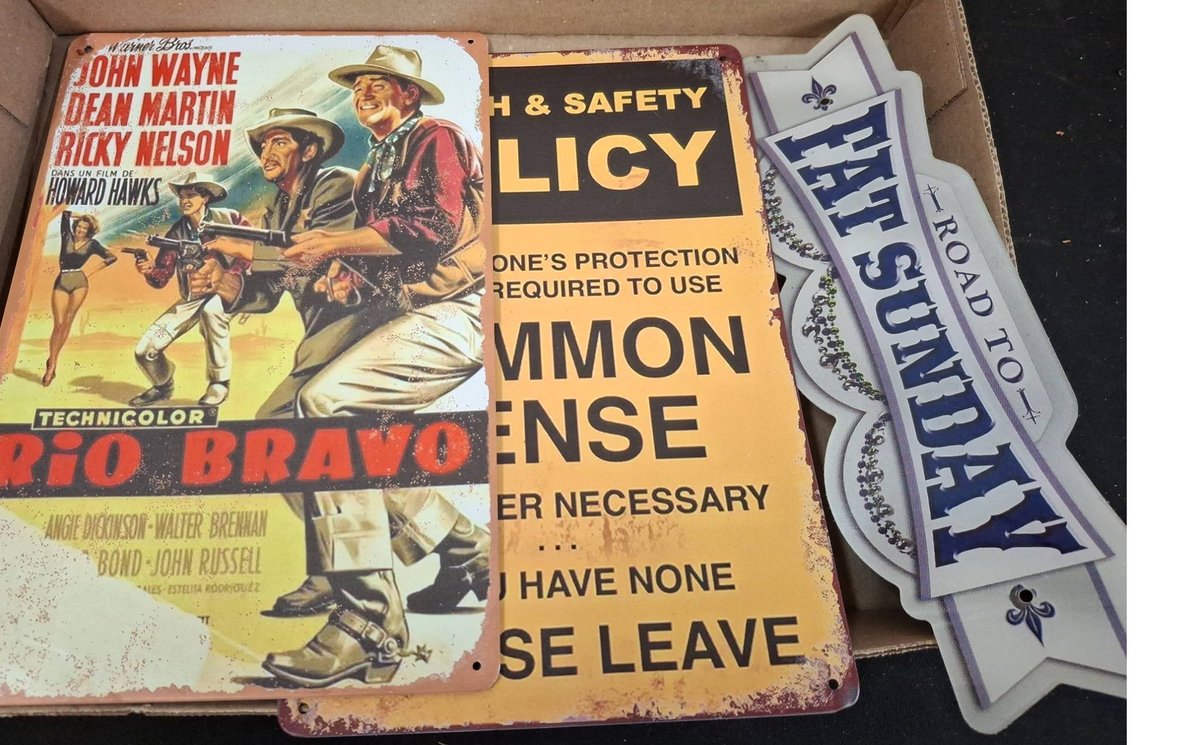 Metal Signs, Largest 8"×12"