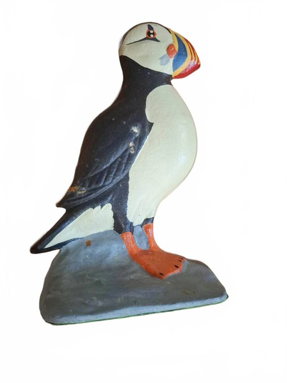 Puffin Cast Iron Doorstop Figurine