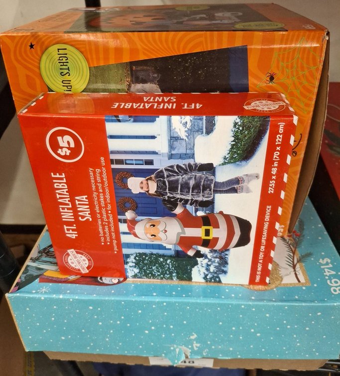 4 Inflatable Yard Decorations Mixed Brands