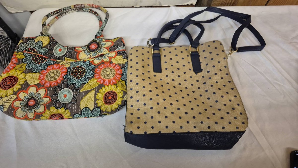 Vera Bradley Floral Tote & Polka Dot Purse