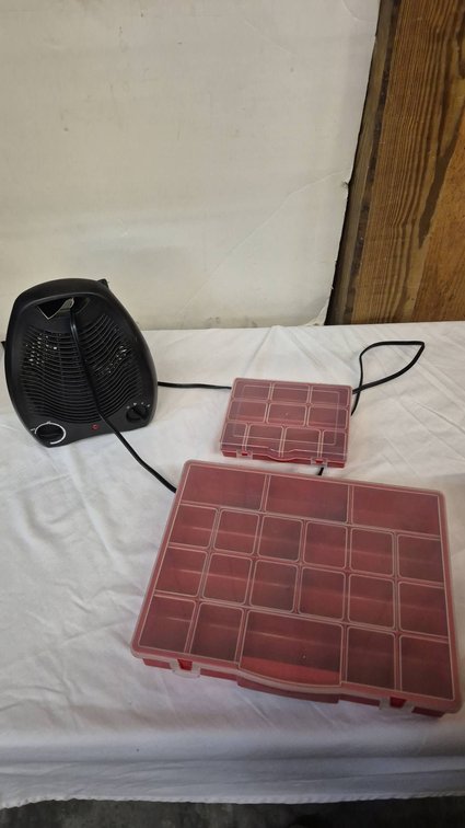Portable Heater and 2 Compartment Storage Cases