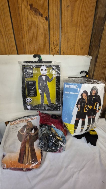 Costume Lot: Jack Skellington, Fortnite, Maiden