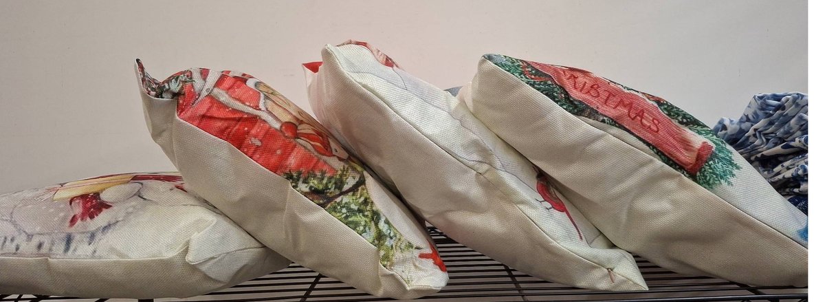 4 Decorative Christmas Snowman Pillows