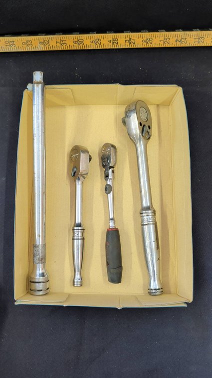 Snap-on Ratchets and Extension Bar Set