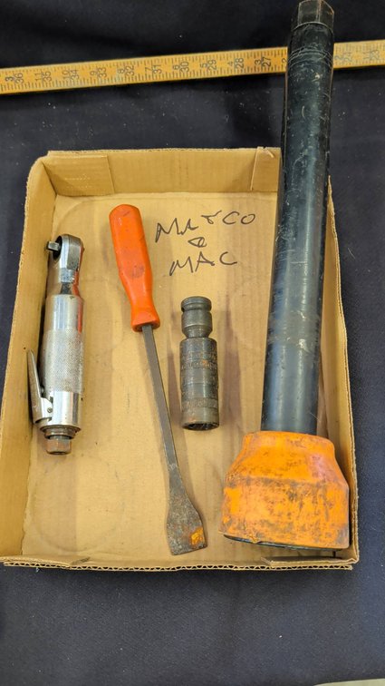 Matco Mac Tools Lot, Air Tool, Socket, Pry Bar