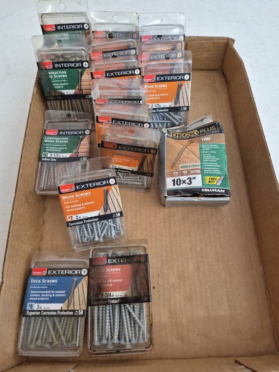 Wood, Deck, and Construction Screws Lot