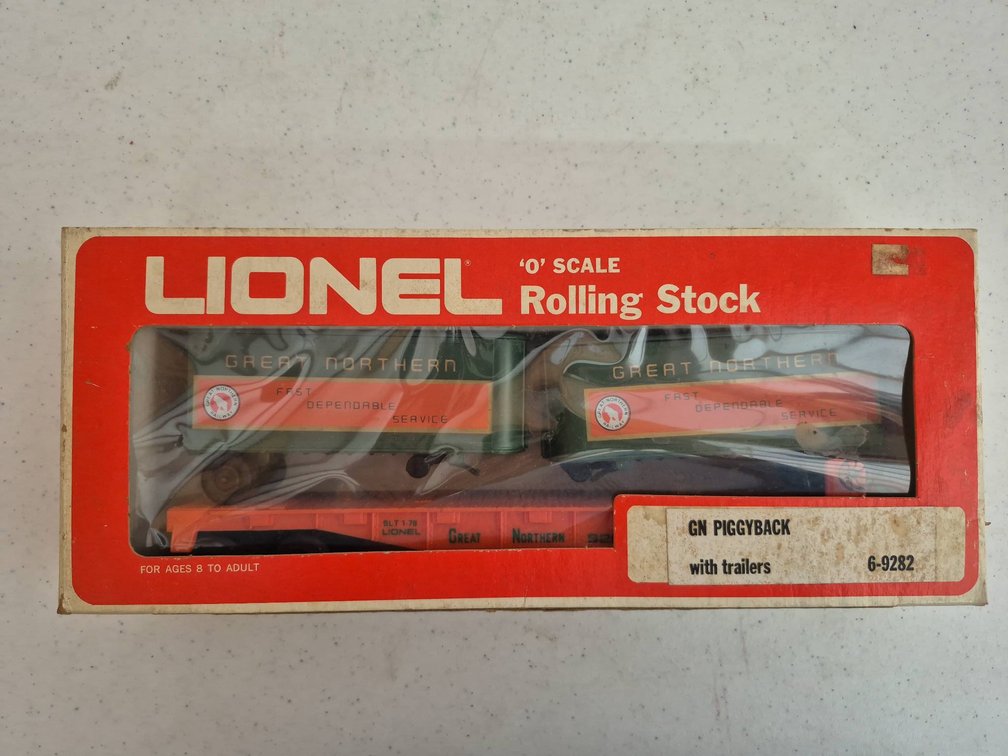 Lionel GN Piggyback Rolling Stock 6-9282 O Scale