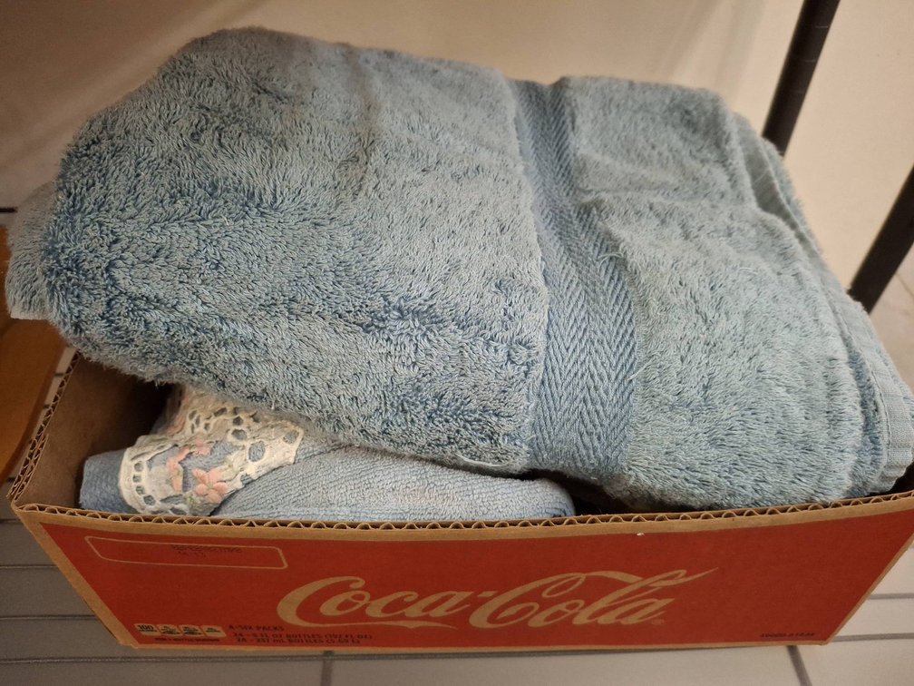 Blue Towels and Decorative Linens