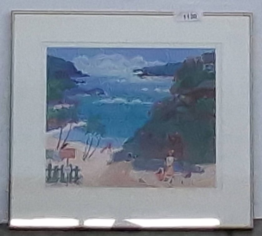 Rosalie Prussing Hanauma Bay Print, 22x20, Signed