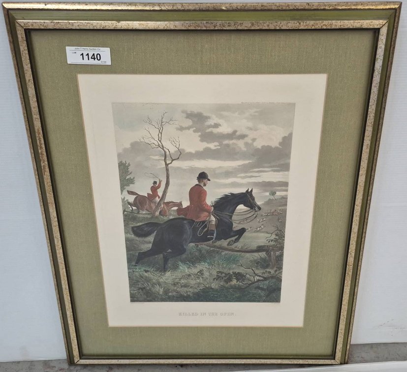Framed Print "Killed in the Open" 24x29