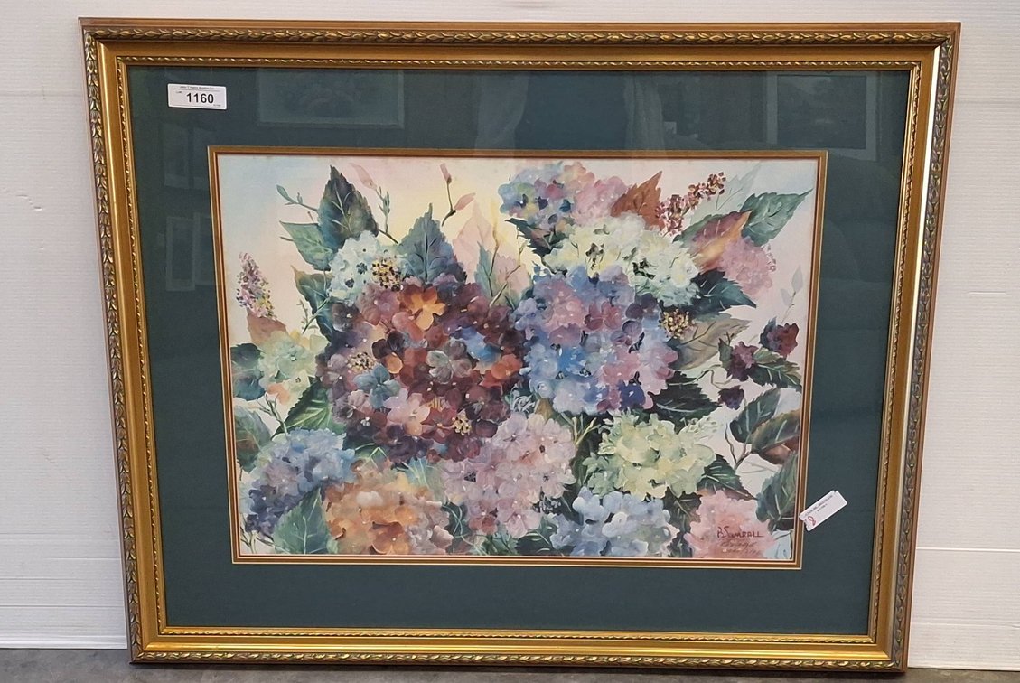 R. Sumrall Floral Art Print 39x32 Framed
