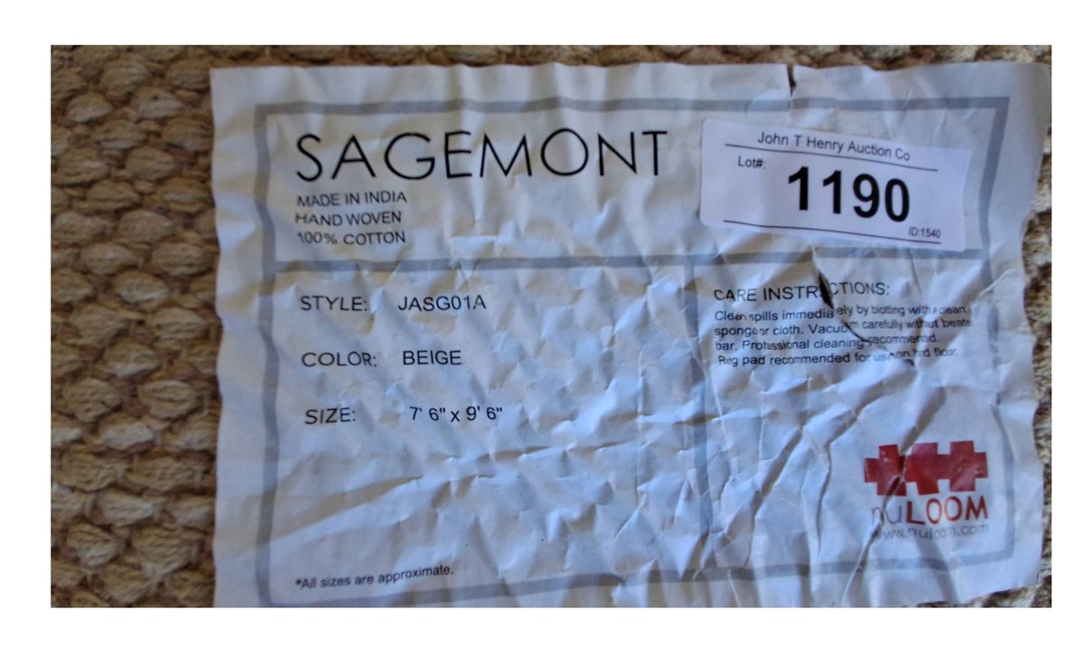 NuLOOM Sagemont Beige 7'6" x 9'6" Wool Rug