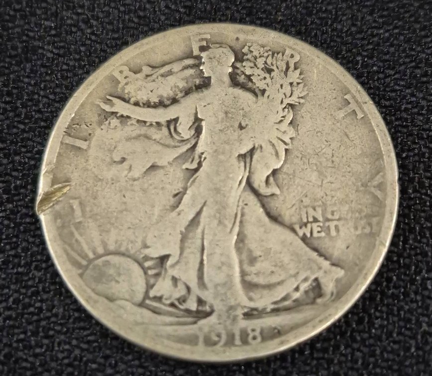 1918-S Walking Liberty Half Dollar Coin