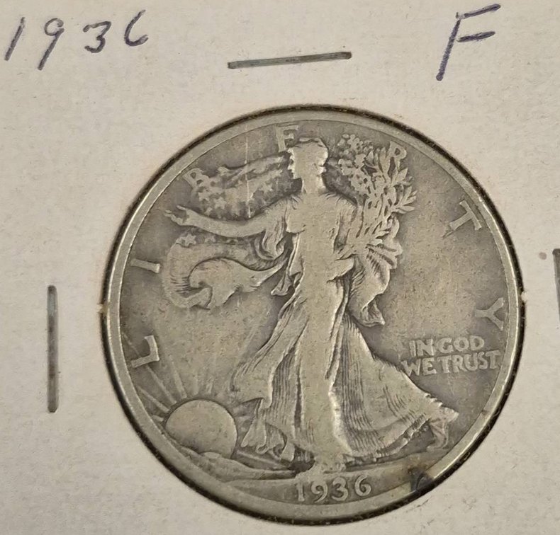1936 Walking Liberty Half Dollar Coin