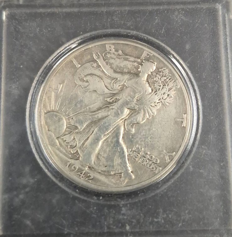 1942 Walking Liberty Silver Half Dollar
