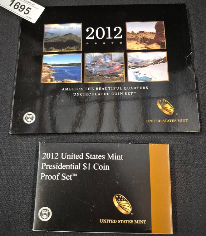 2012 US Mint Quarters & $1 Coin Proof Sets