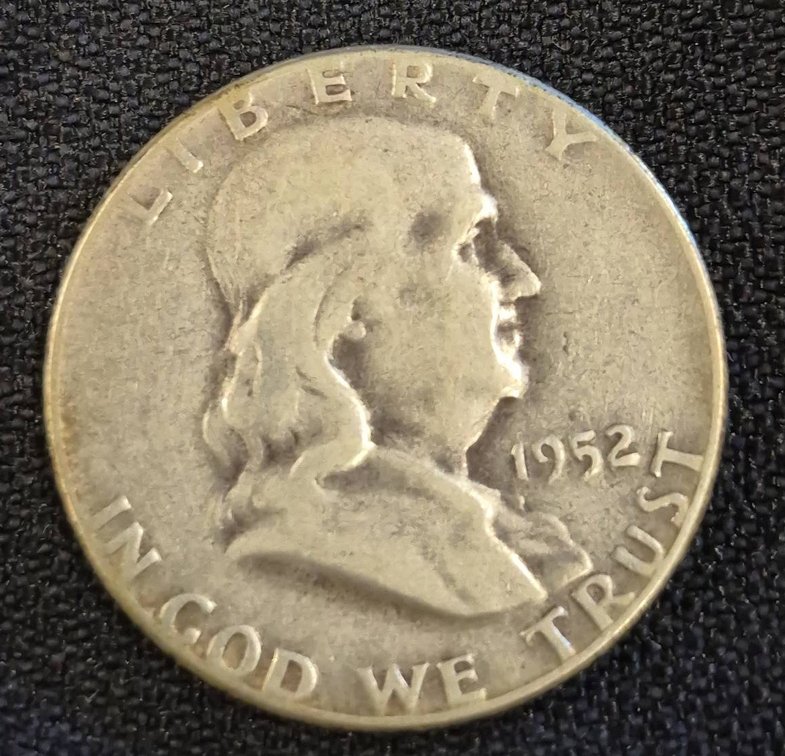 1952 Franklin Half Dollar, 90% Silver