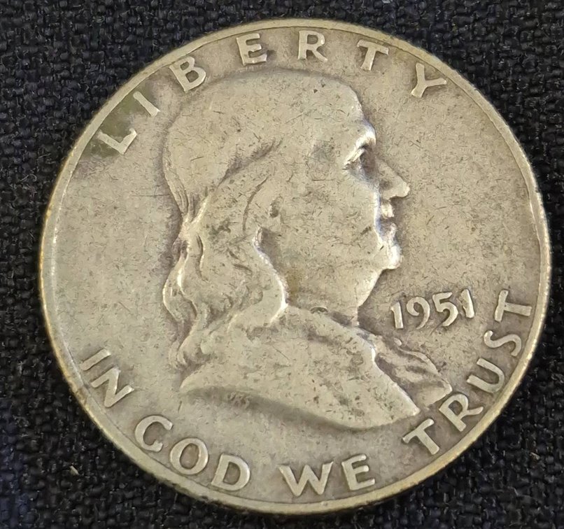 1951-D Franklin Half Dollar Coin