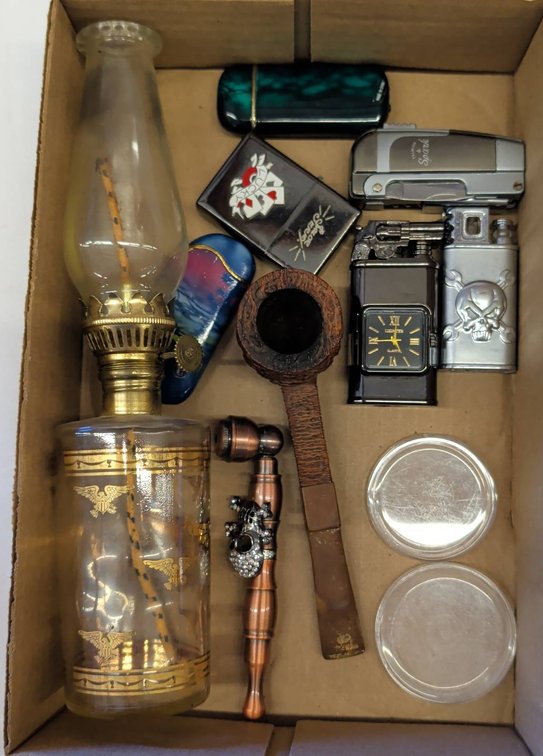 Lighters, Pipes, Glassware
