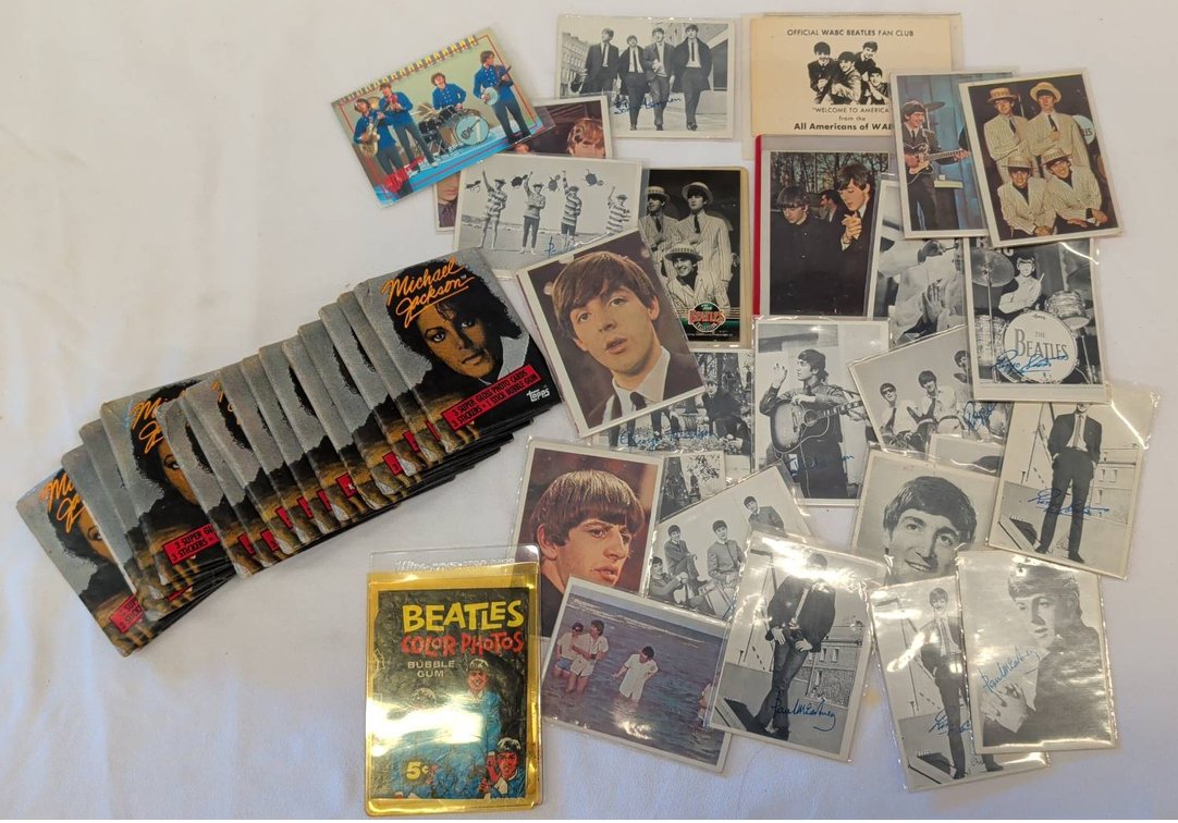 Beatles Cards & Michael Jackson Packs Lot