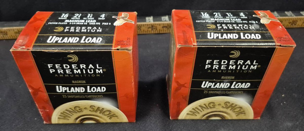 2 Boxes Federal Premium 16Ga Magnum Upland Load
