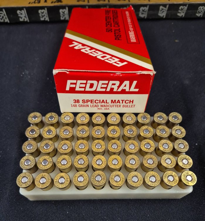 Federal .38 Special Match 148gr Wadcutter Ammo