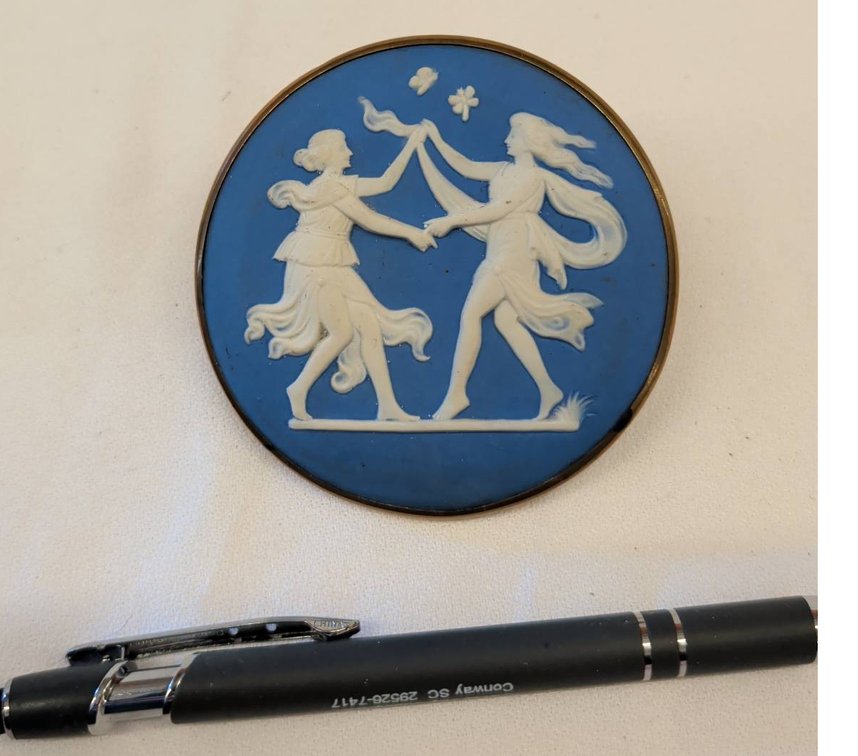 Wedgwood Jasperware Curtain Tieback 3"