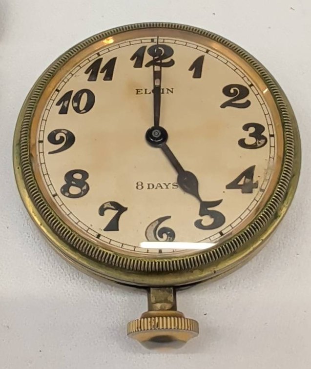 Elgin 8-Day Automobile Dashboard Clock