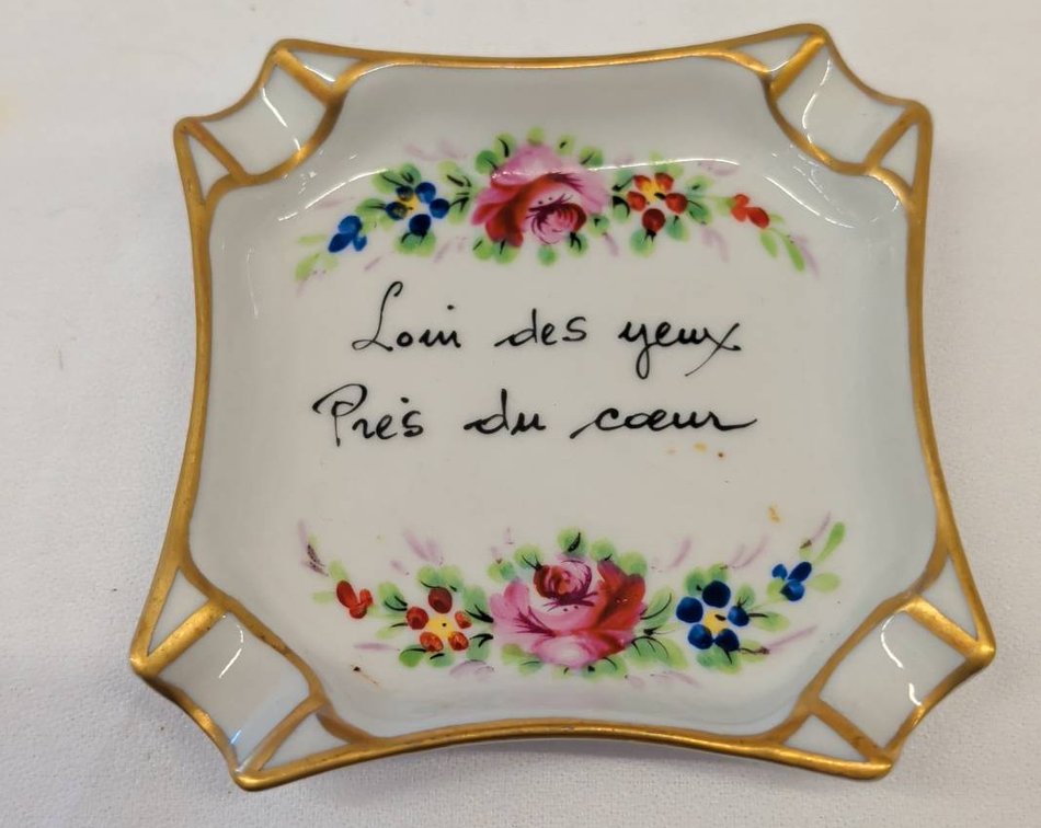 Barat Limoges France Hand Painted Tray
